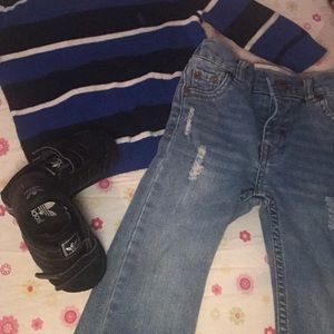 Ralph Lauren sweater and Levi Strauss 18m